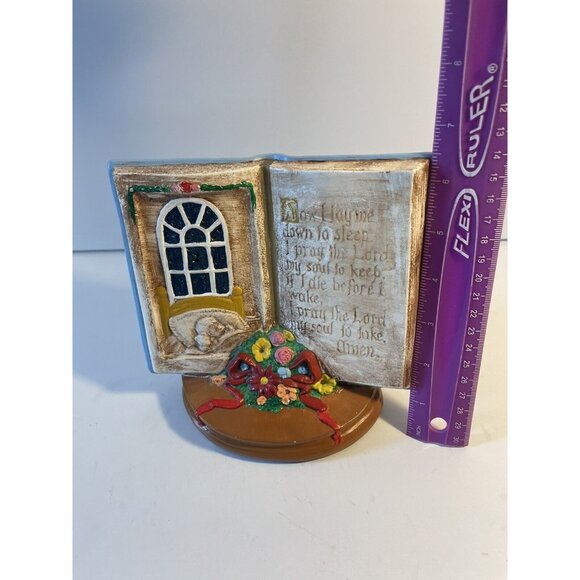 Ceramic Seasons Of Prayer Hand Painted Child's Bedtime Prayer Vtg 70’s Grandkids - Picture 9 of 10
